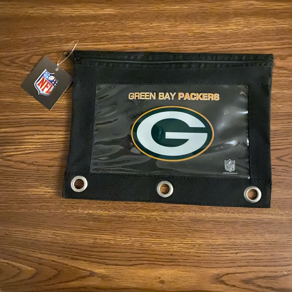 Green Bay Packers NFL Pencil Case with Binder Rings – Officially Licensed